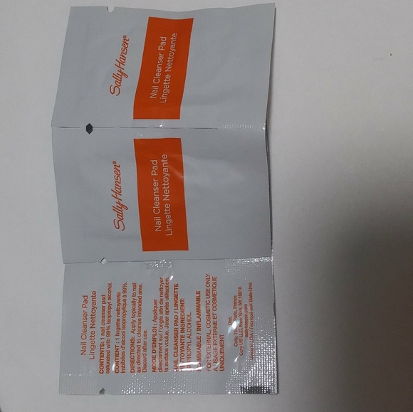 X60 individual wrapped Sally nail wipes clean prep - Picture 5 of 6